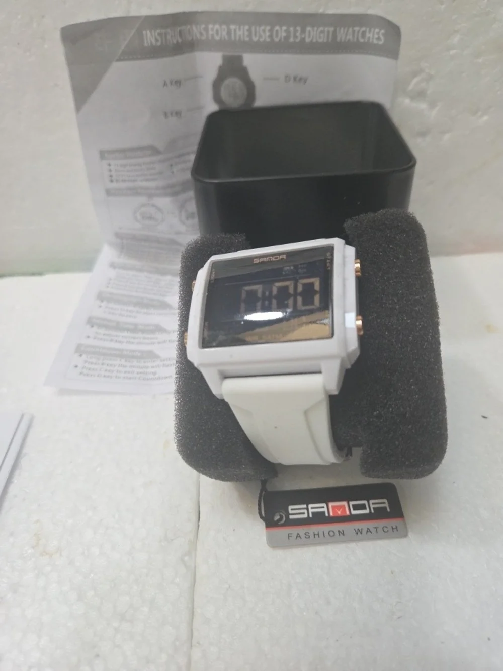 SANOR SMART Digital Sports Watch - White
